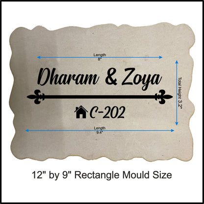 Customize Nameplate Base + Acrylic Name (Design F)