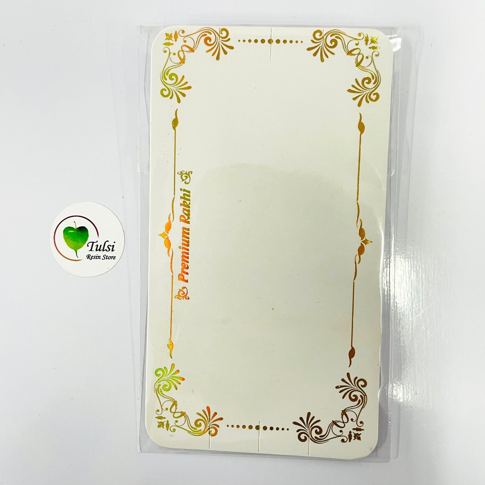 Rakhi Card With Transparent Bags (M)