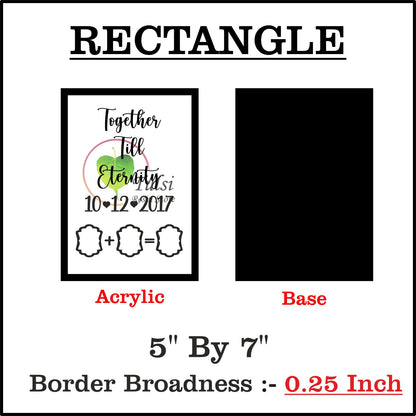 Custom Designer Thumb Print Frame with Base (B)