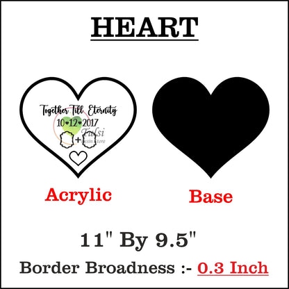 Custom Designer Thumb Print Frame with Base (B)