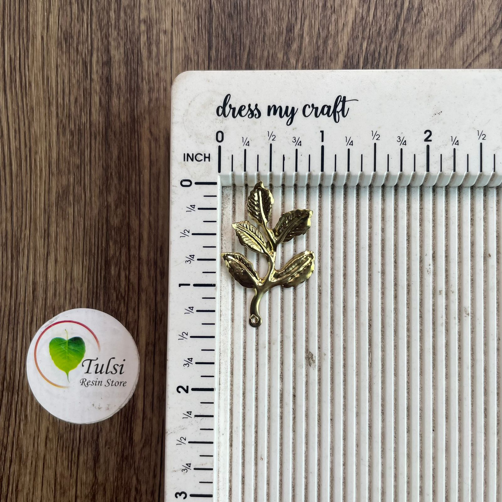 Metal Leaf Charm (O) (10pc)