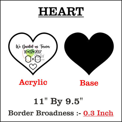 Custom Designer Thumb Print Frame with Base (B)