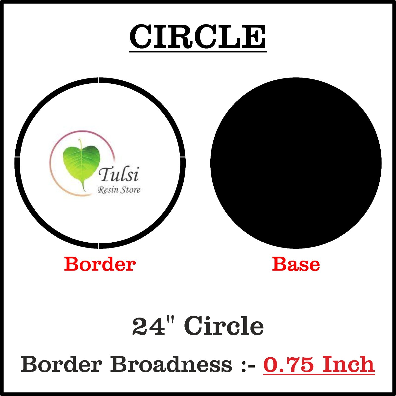 Custom MDF Base With Gold Acrylic Border (F)