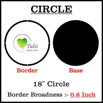 Custom MDF Base With Gold Acrylic Border (F)