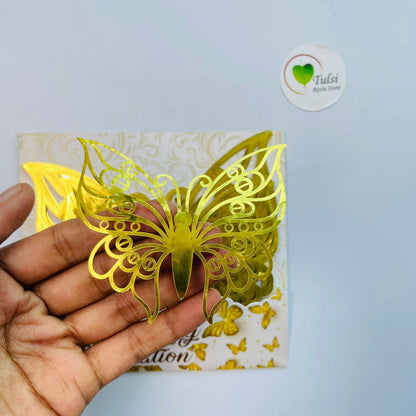 3D Butterfly Cutout - Gold