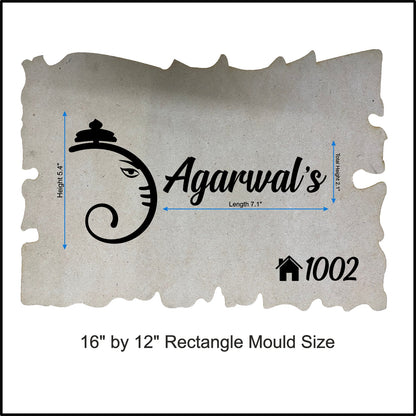 Customize Nameplate Base + Acrylic Name (Design A)