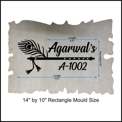 Customize Nameplate Base + Acrylic Name (Design B)