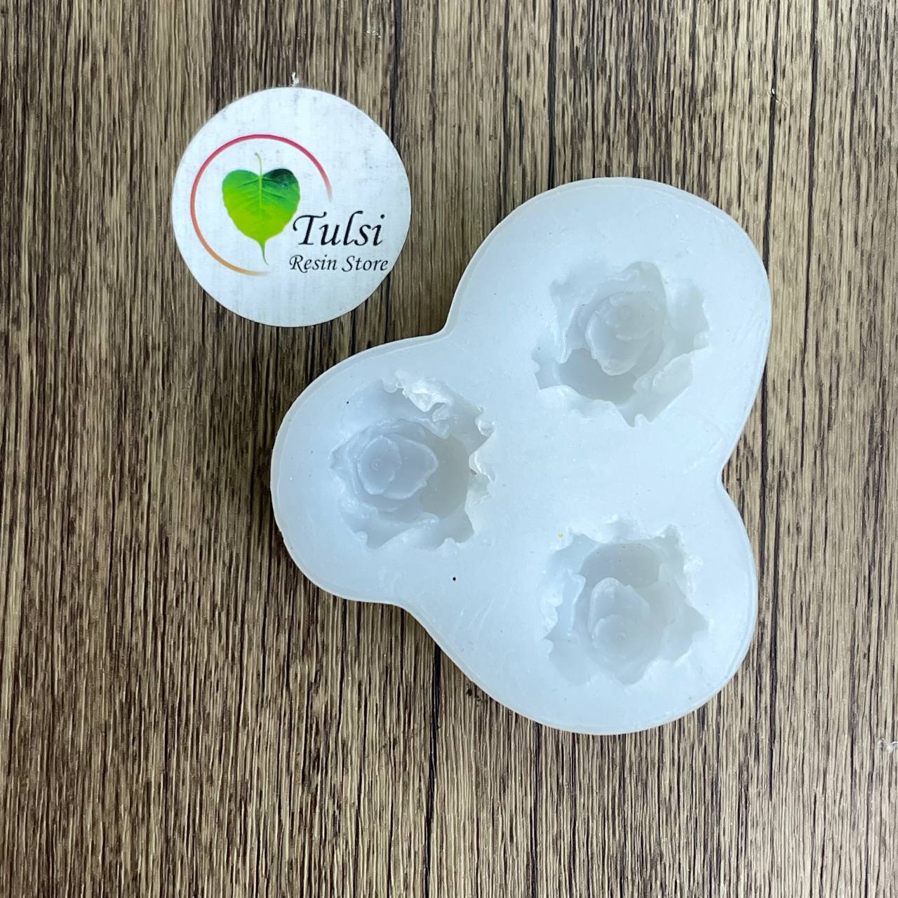 Pink Rose Mould (J) - 3 Cavity