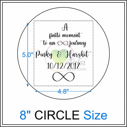 Custom Metal Sticker - Couple Platter (Quotes)