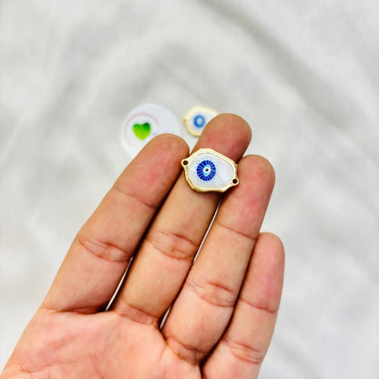 Evil Eye Charm With Two Hooks - O