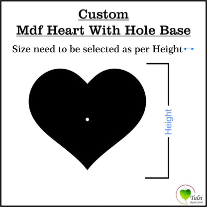 Custom MDF Base (C) - Heart