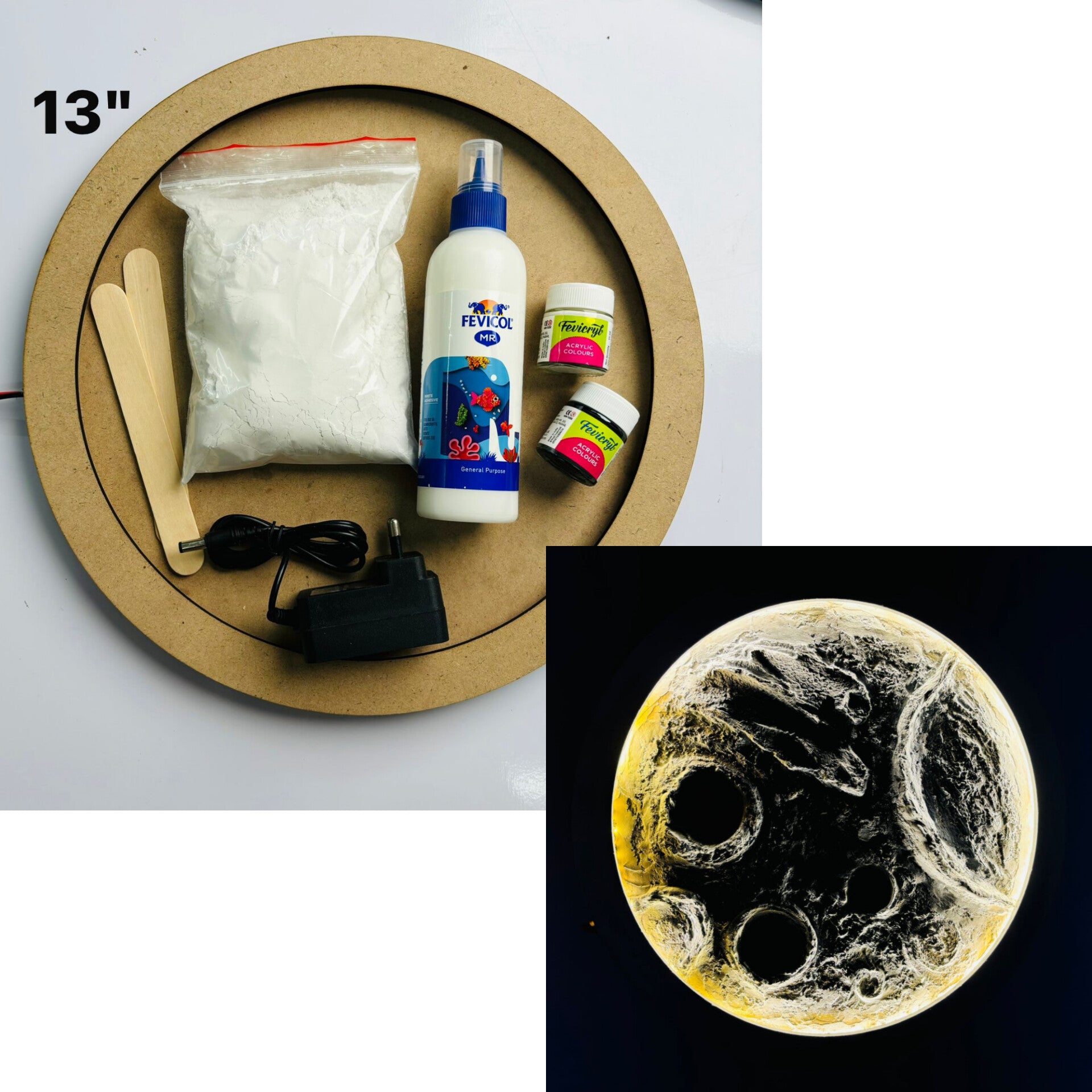 DIY Moon Lamp Texture Kit