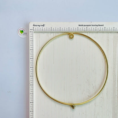 Metal Round Loop Ring - Gold