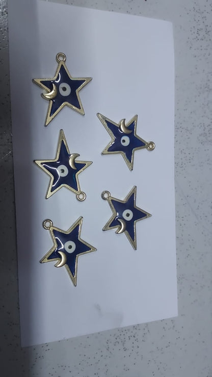 Star Evil Eye Charm (B)