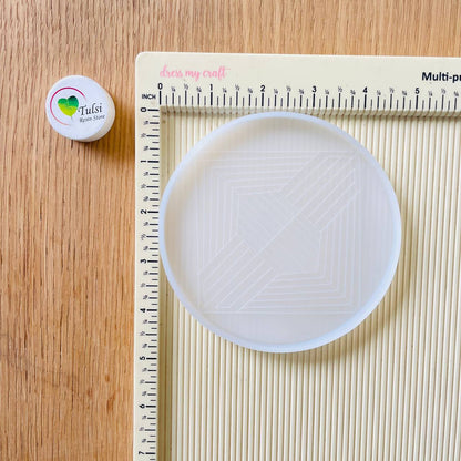 3 Pcs Texture Coaster Mould (A)