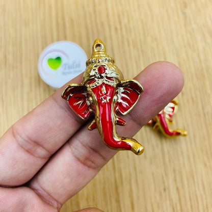 3D Red Golden Ganesha - Medium