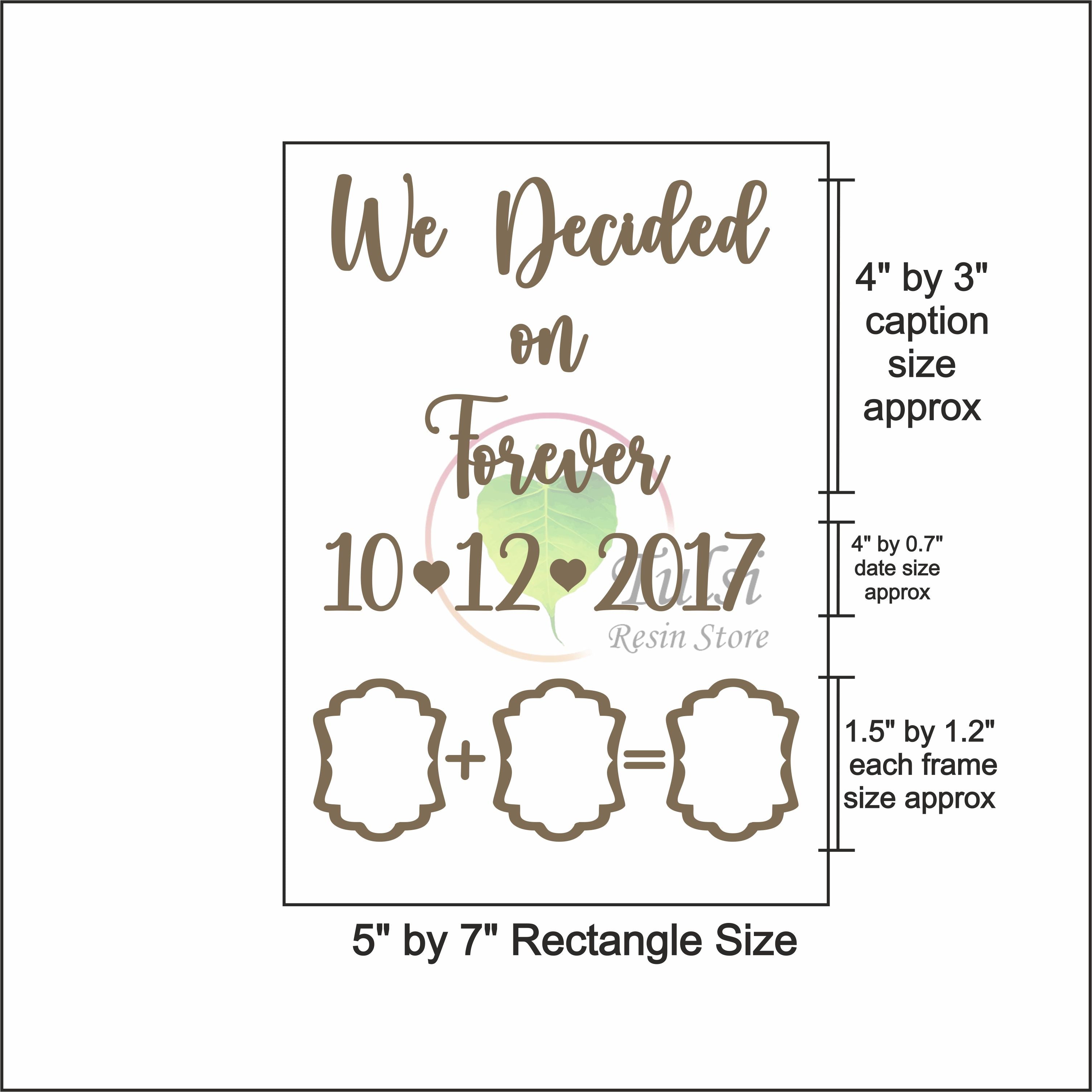 Custom MDF/Acrylic Thumb Print Couple Frame Cutouts