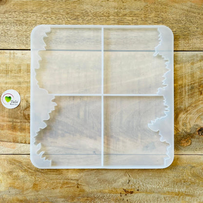 4pc Designer Square Coaster Mould