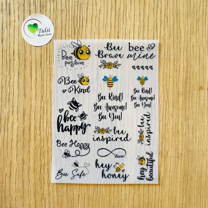 A6 Insert Sheet - Bee Caption