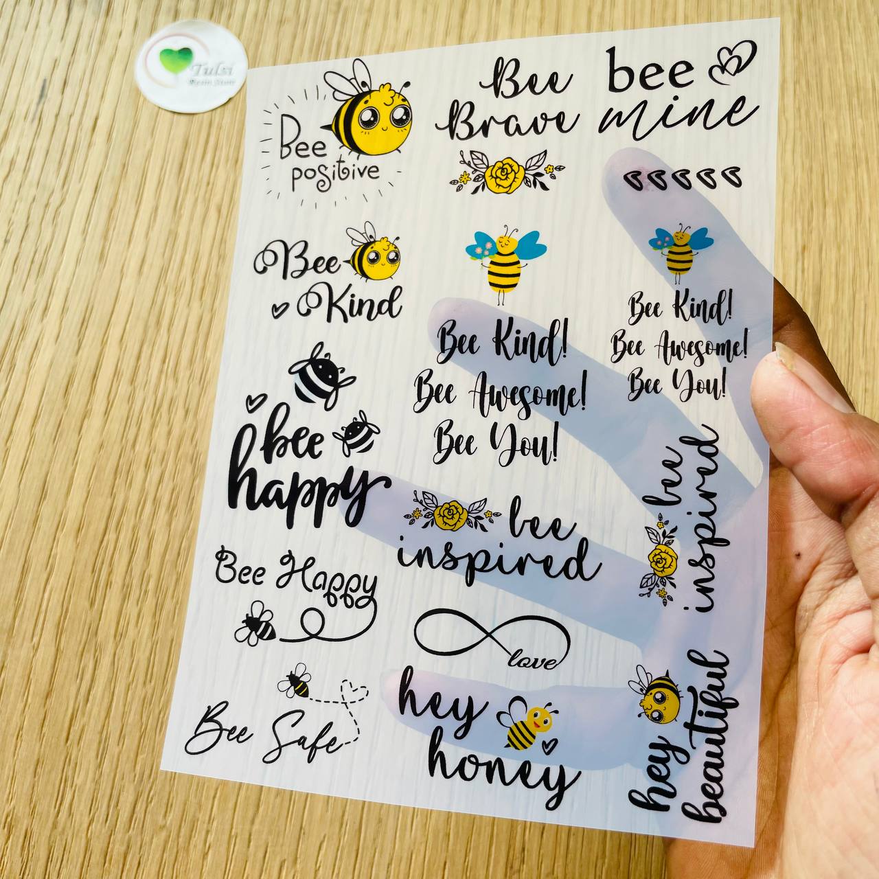 A6 Insert Sheet - Bee Caption