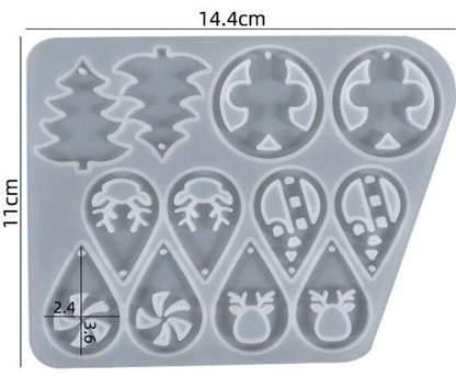 Christmas Theme Earring Mould (A)
