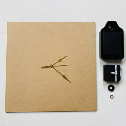 MDF Square Clock Set