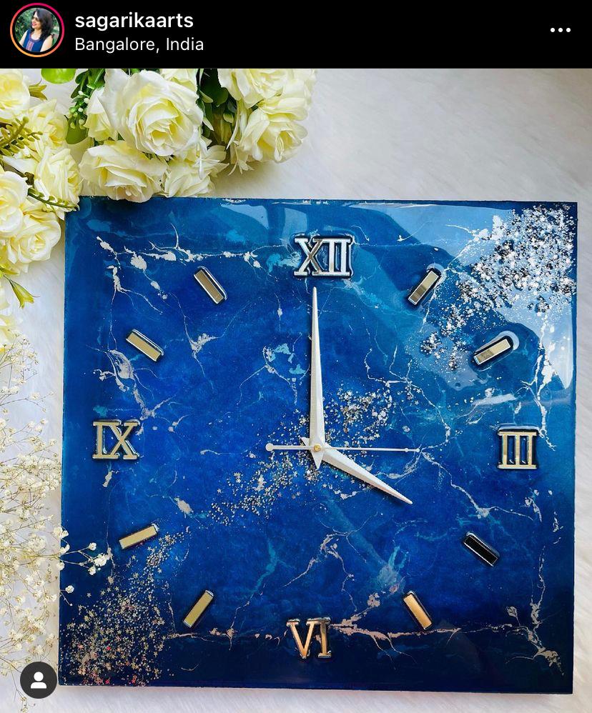 MDF Square Clock Set