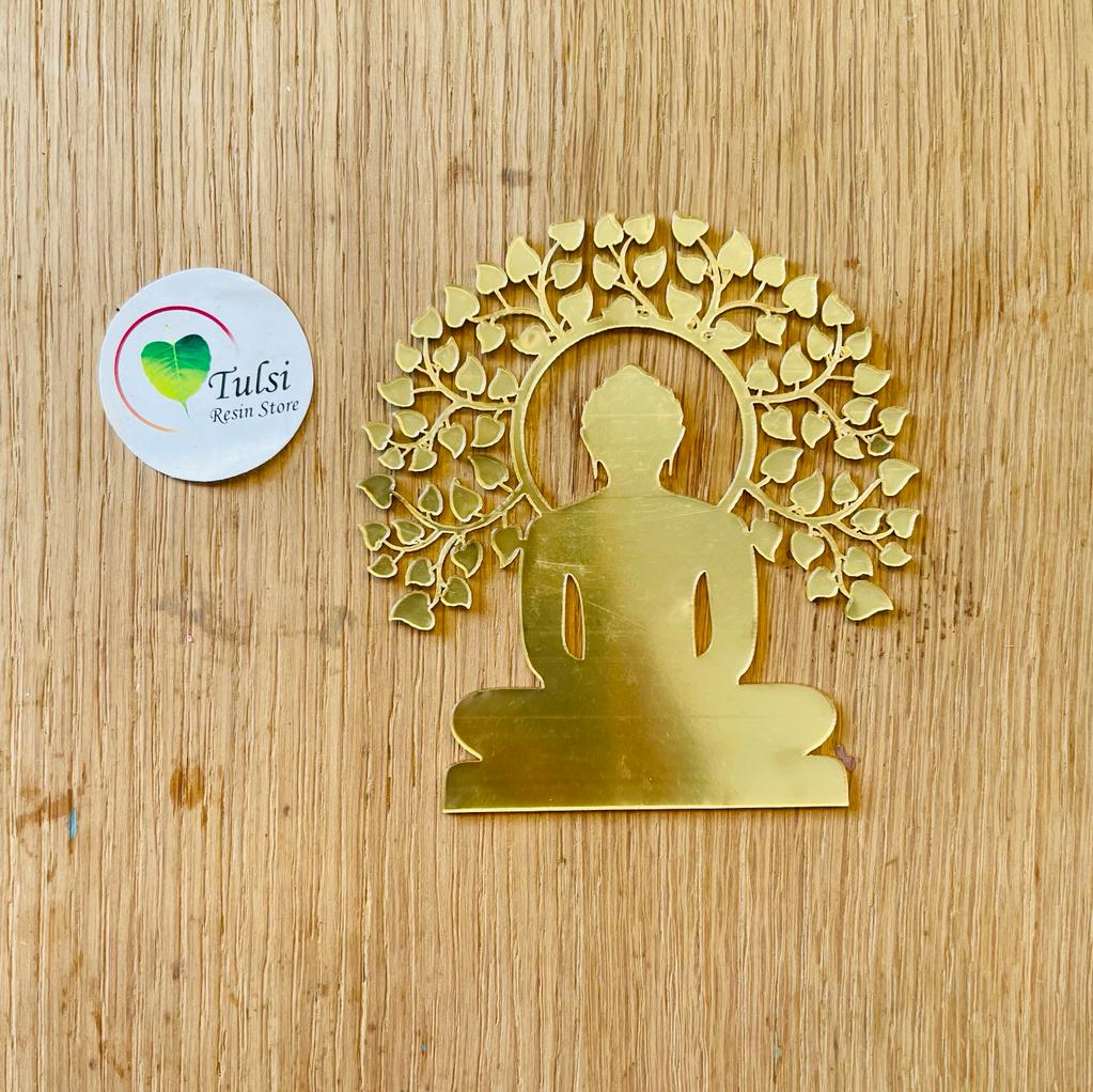 Acrylic Mahaveer Swami With Tree Cutout (B)