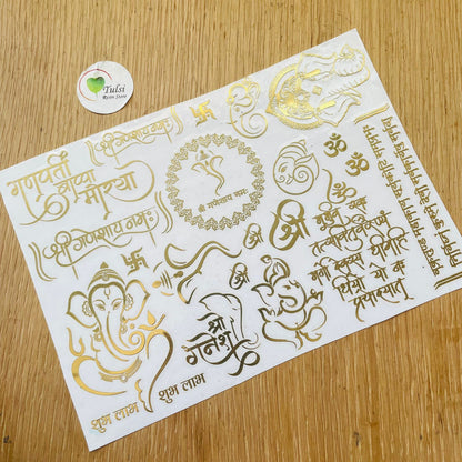 Metal Sticker - A5 Ganesha Mix (A)