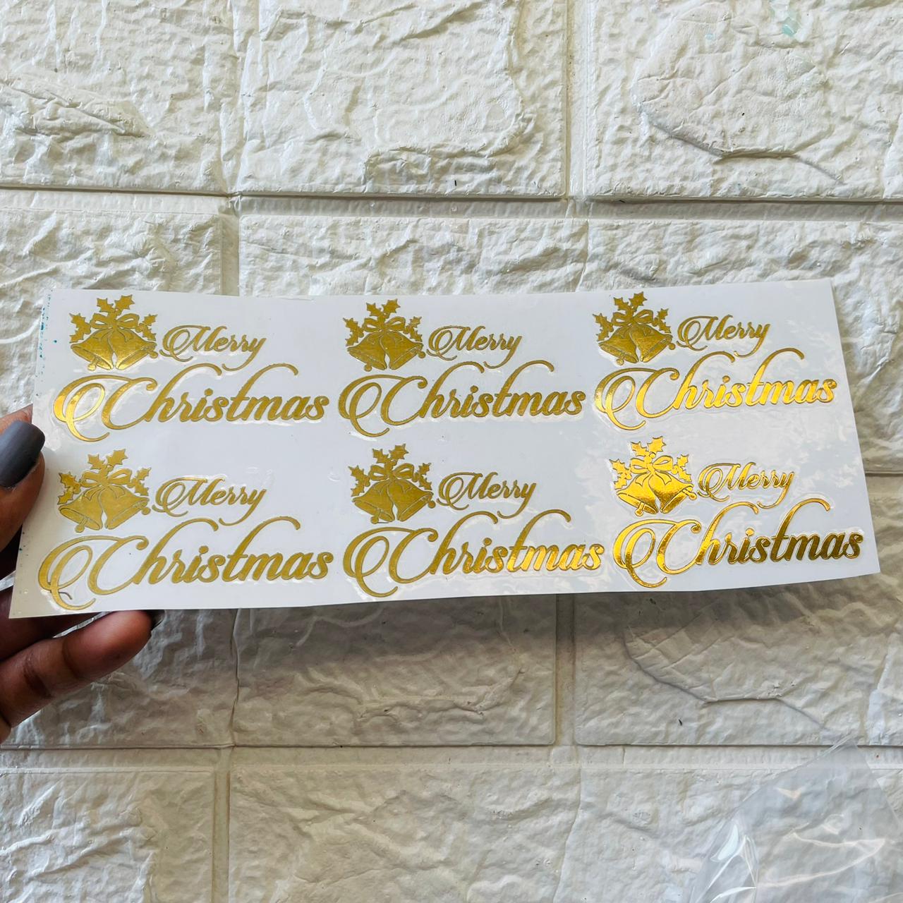 Metal Sticker - Merry Christmas Bells