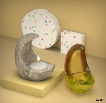 Moon T-Light Holder Mould