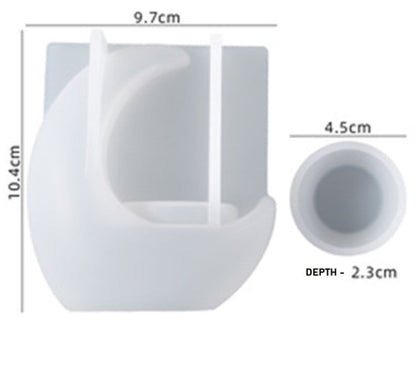 Moon T-Light Holder Mould