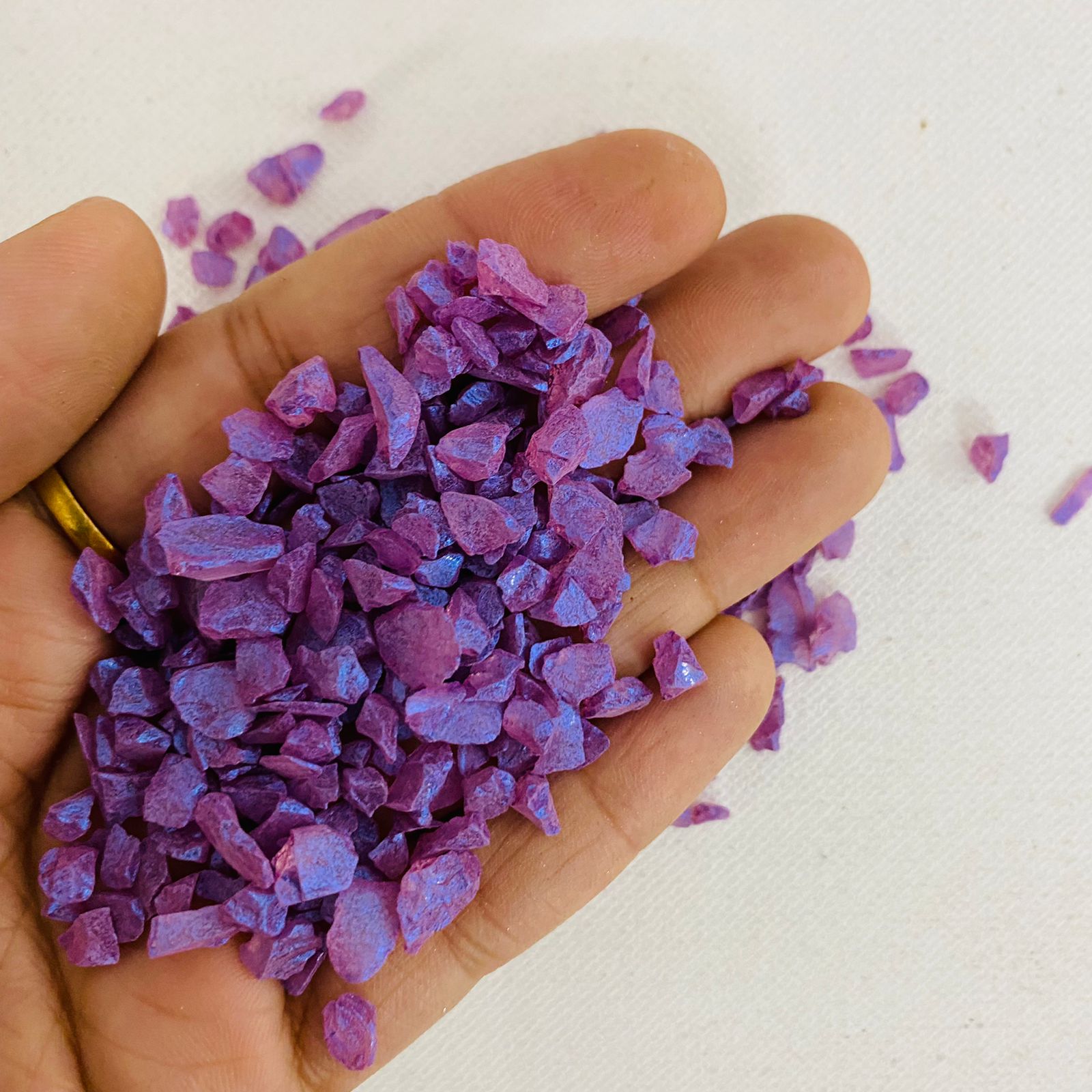 PK violet Plated Crystals