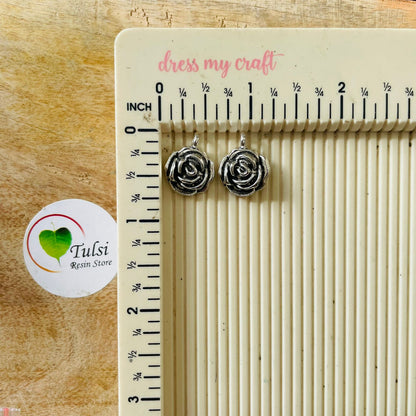 Small Rose Charm (2pc)