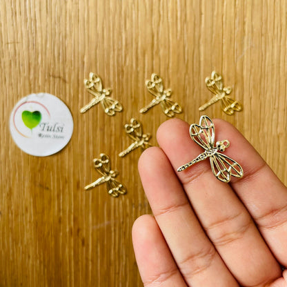 Metal Sting Fly Charm (B) (5pc)