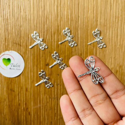 Metal Sting Fly Charm (B) (5pc)
