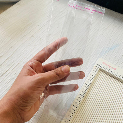 Transparent Plastic - Long (20pcs)