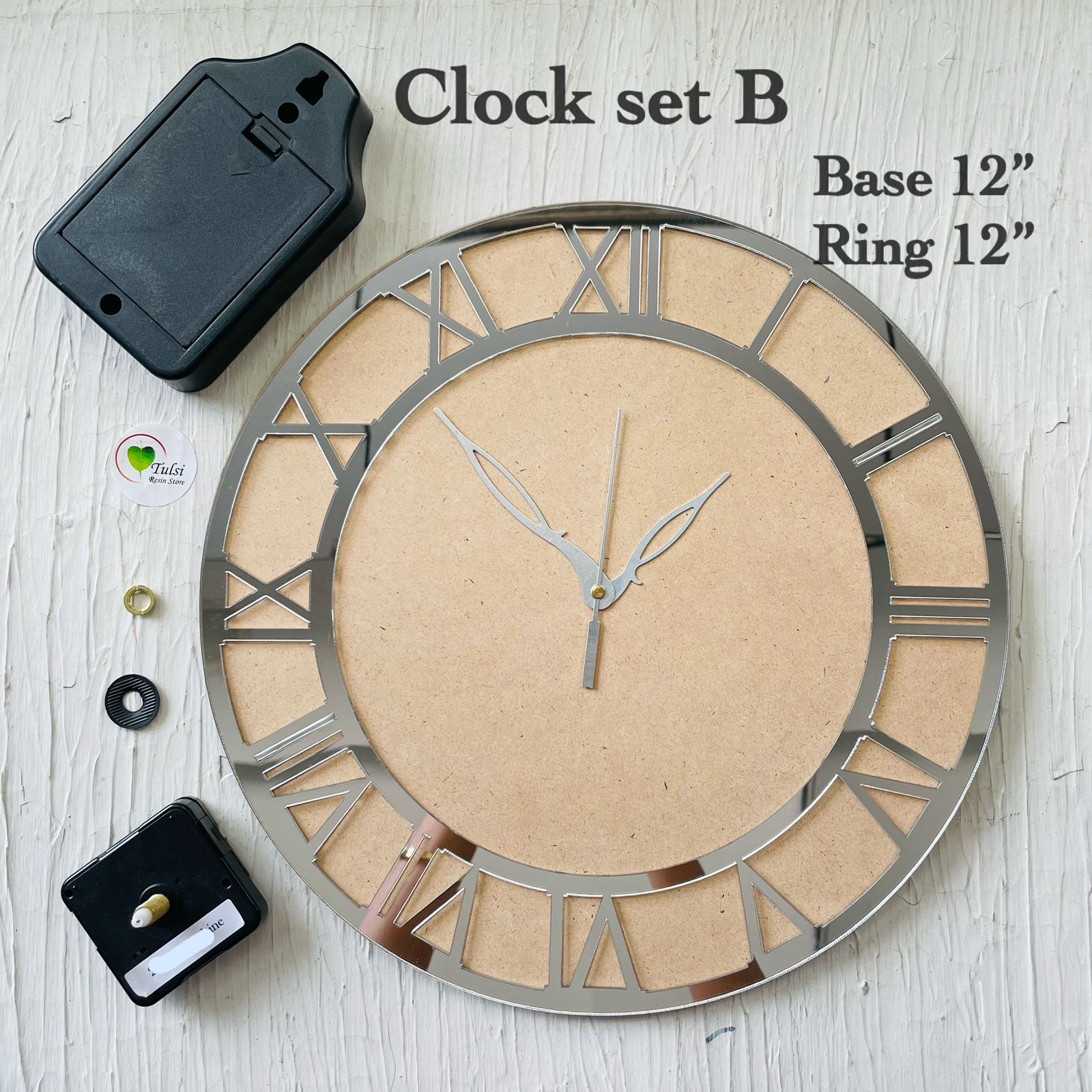 Clock Set With Roman Ring B