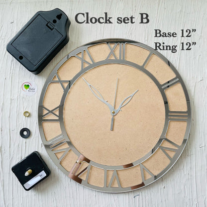 Clock Set With Roman Ring B