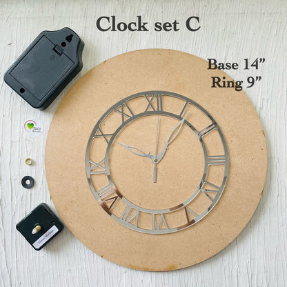 Clock Set With Roman Ring C