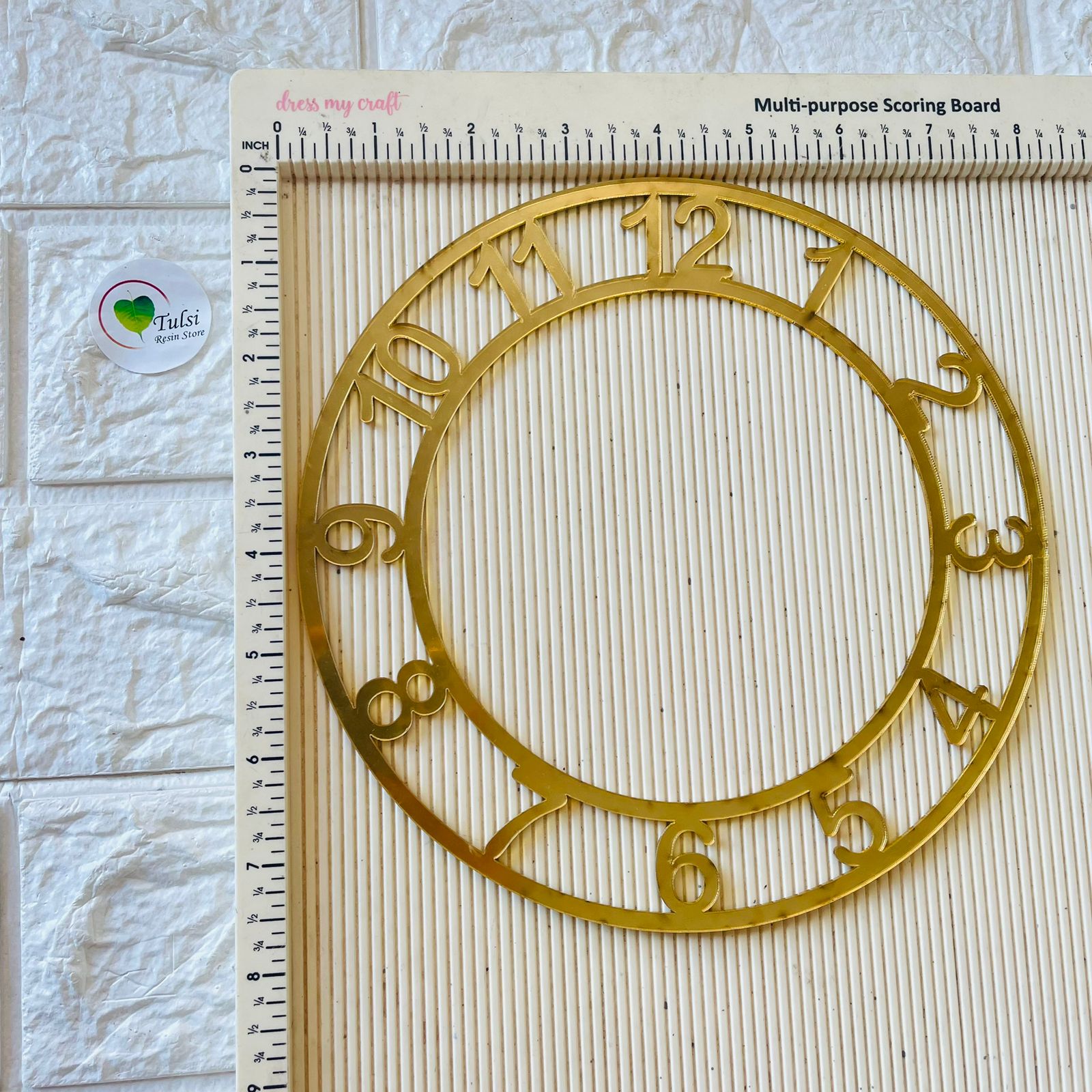 English Number Ring - Round