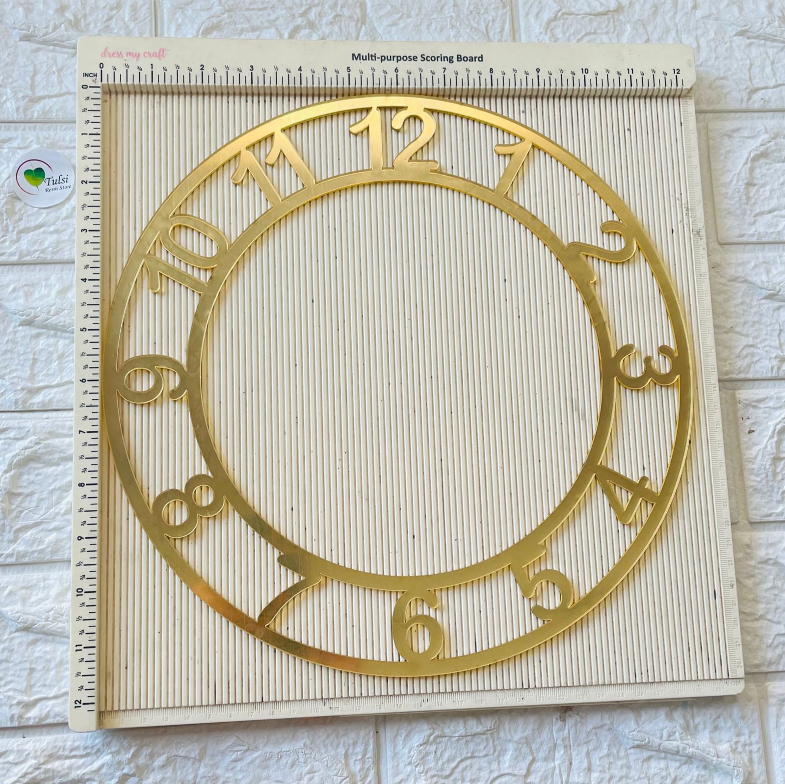 English Number Ring - Round